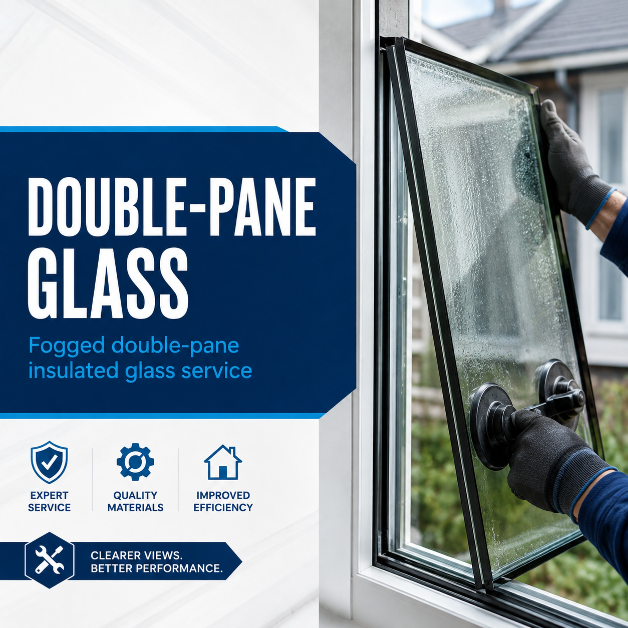 Fogged double-pane insulated glass service